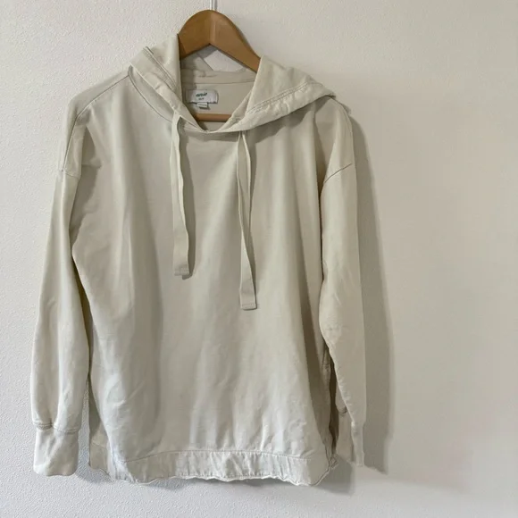 aerie Tops Aerie Sunwashed Desert Oversized Hoodie Off White